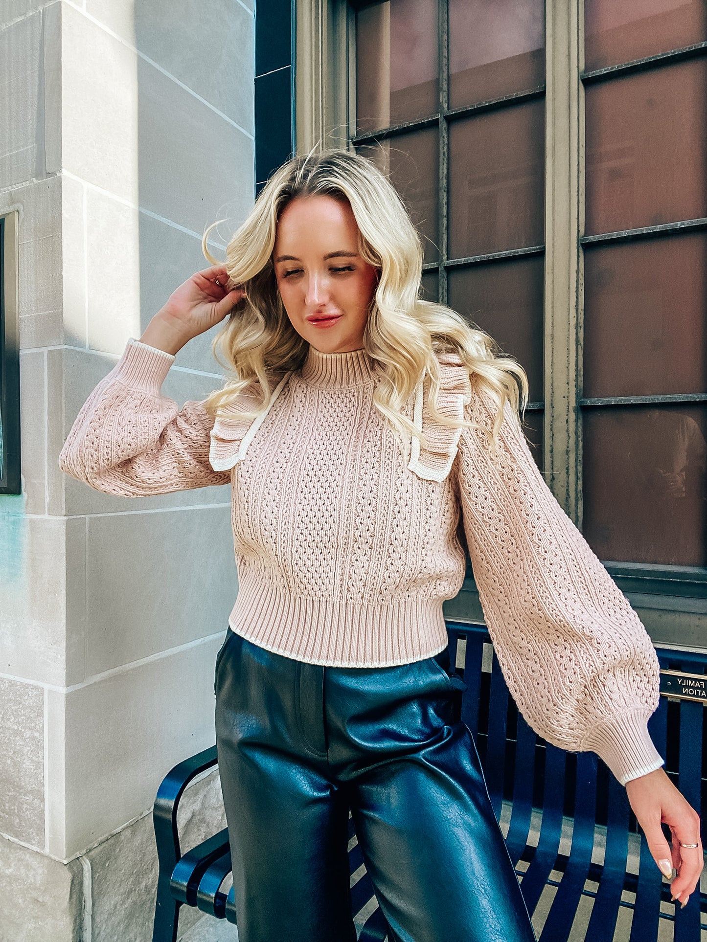 "Something Sweet" Ruffled Sweater
