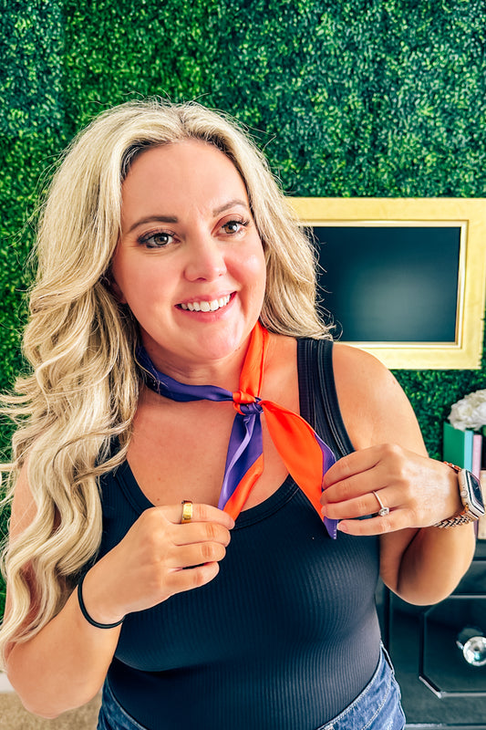 Gameday Skinny Silk Scarves - Multiple Colors