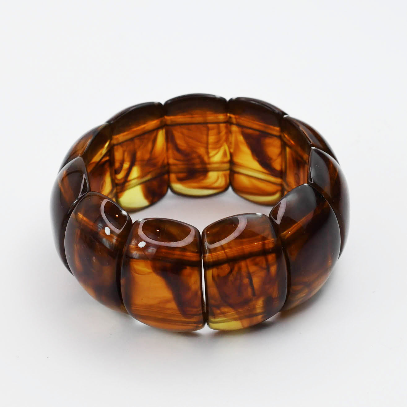 Polished Gem Bracelet - Tortoise