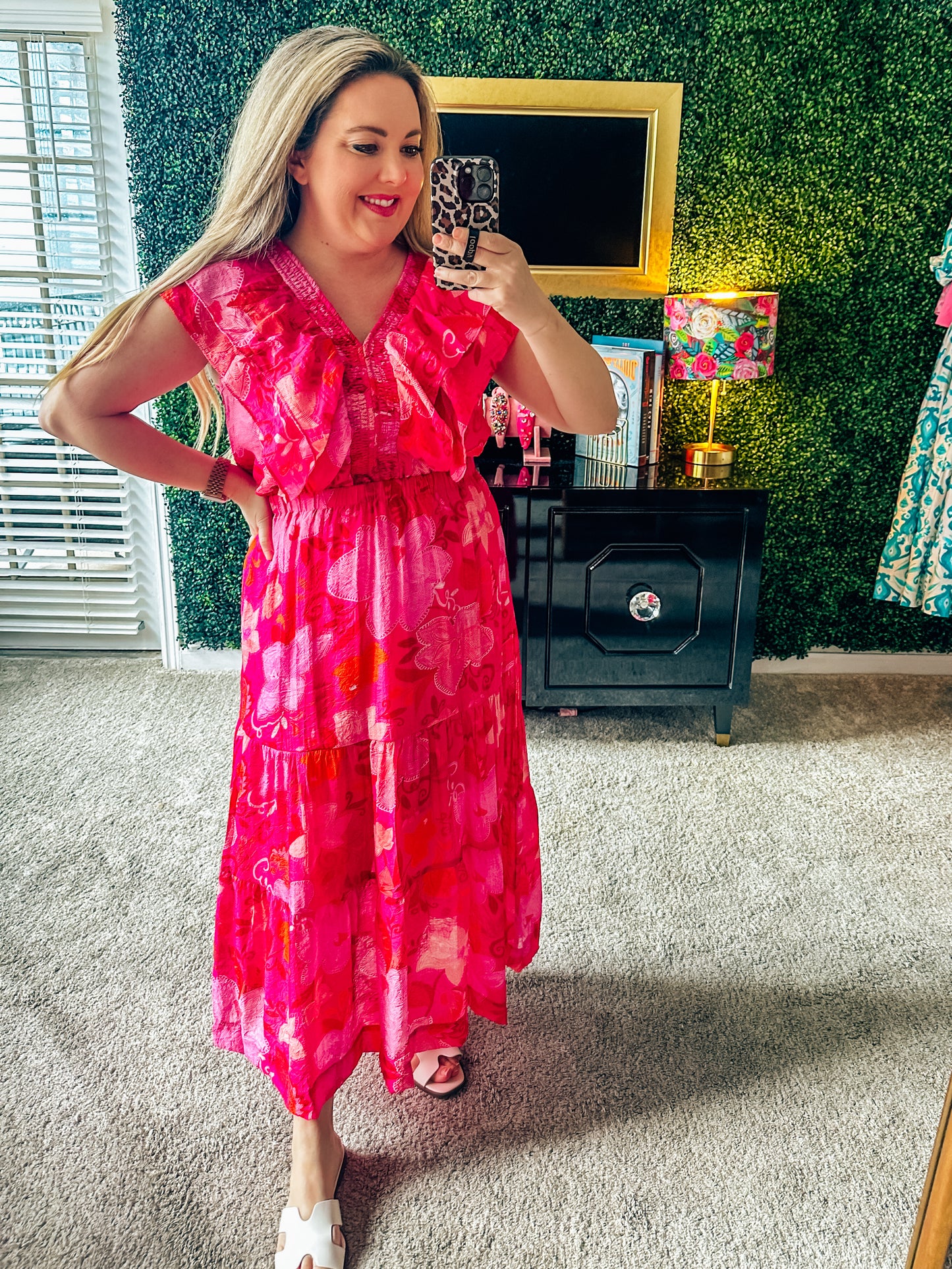 Franny Flutter Sleeve Floral Dress