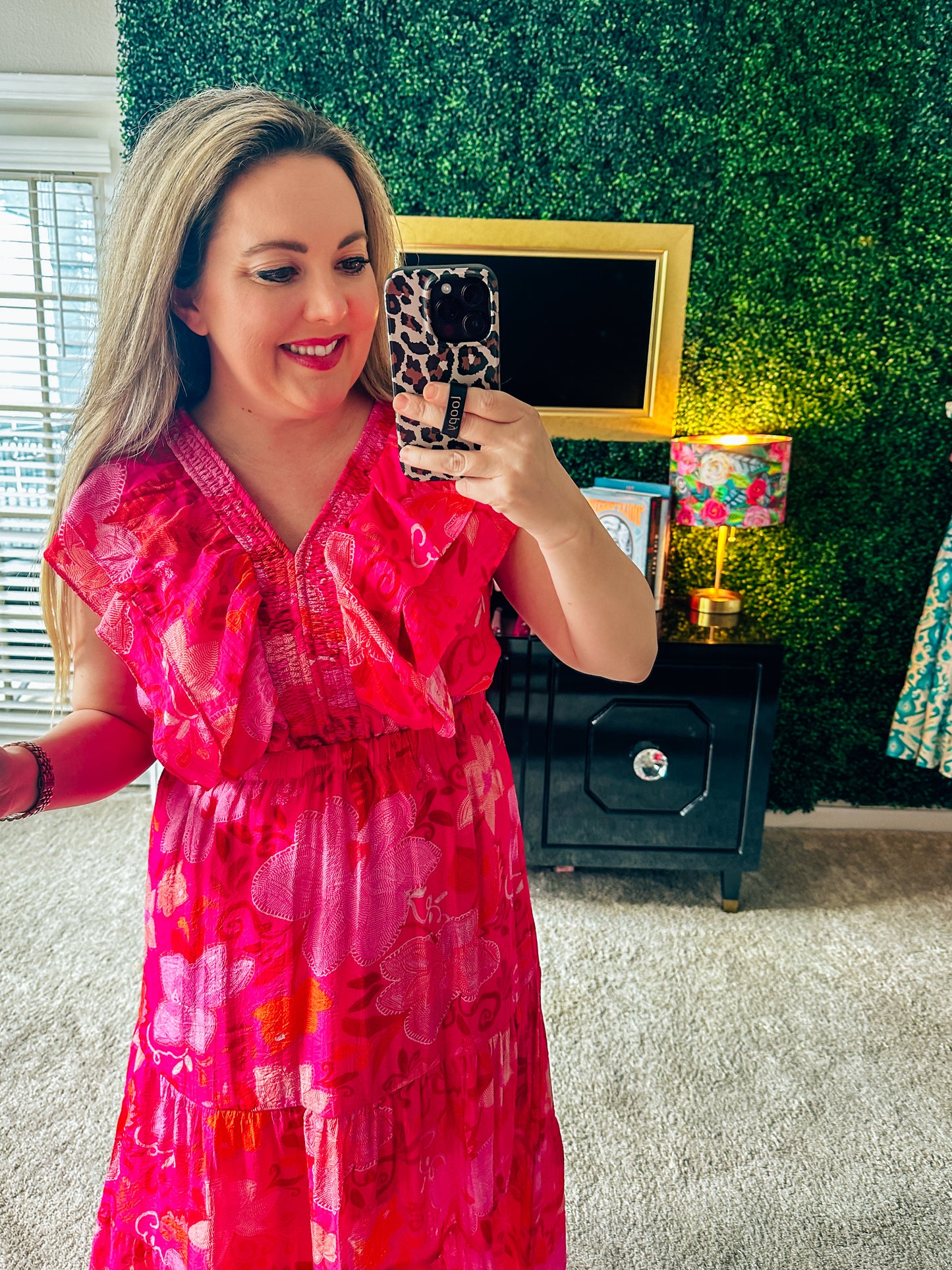 Franny Flutter Sleeve Floral Dress