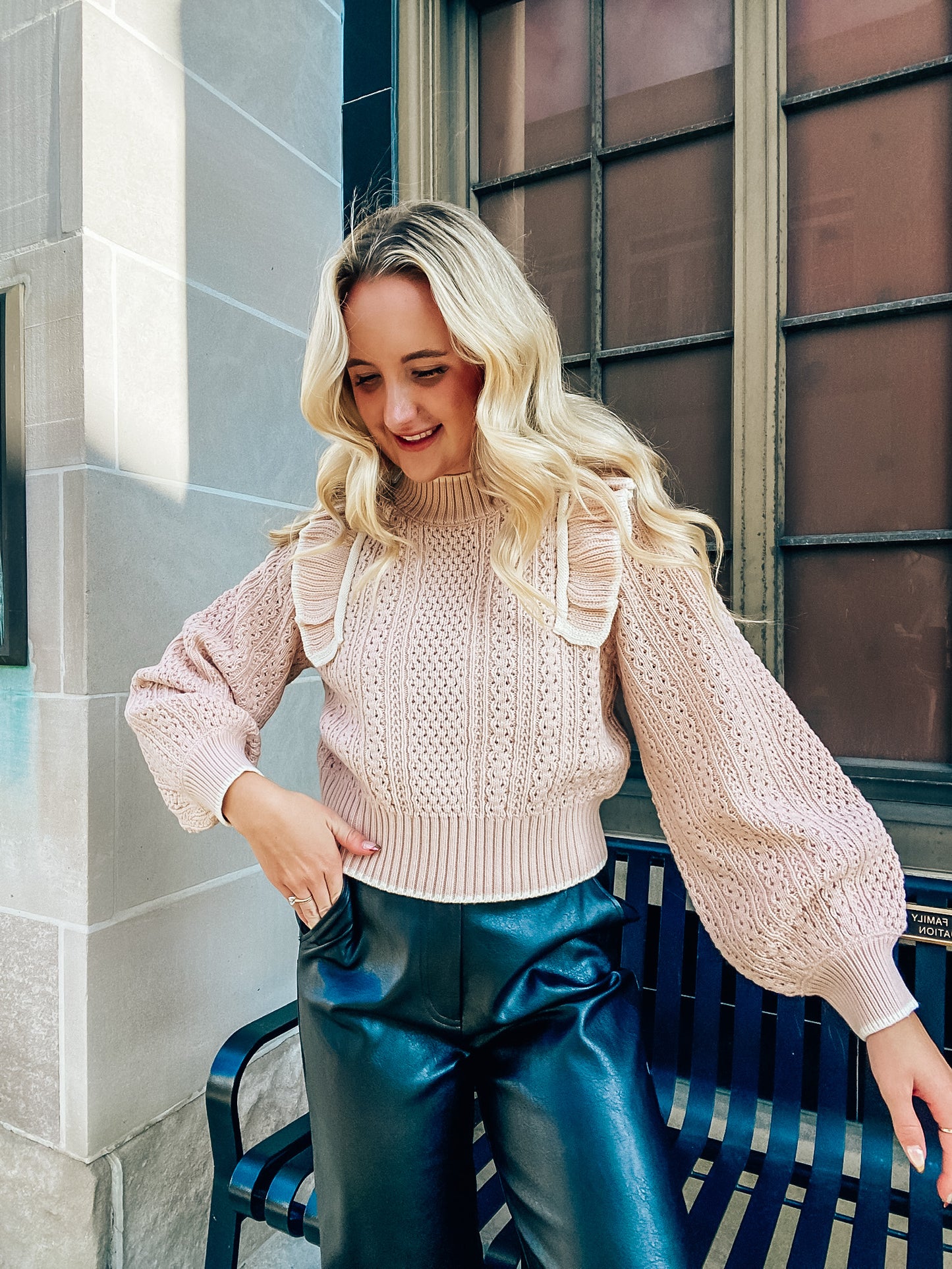 "Something Sweet" Ruffled Sweater