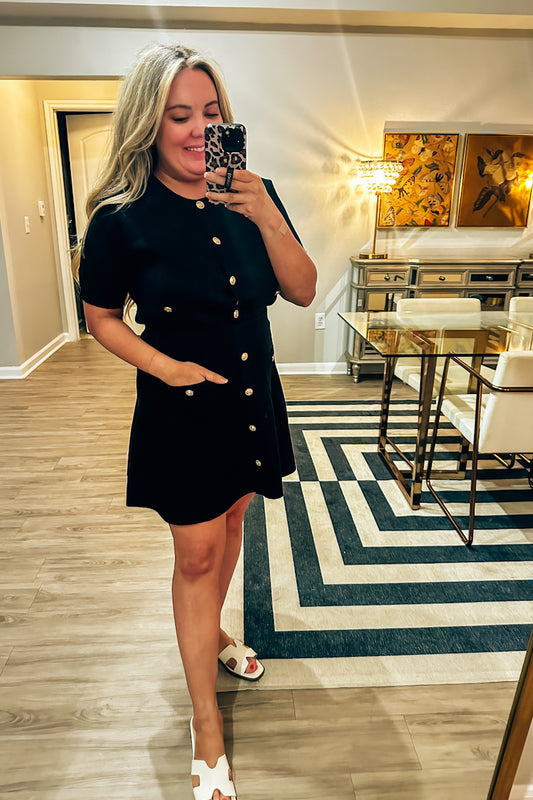 Madison Black Knit Set