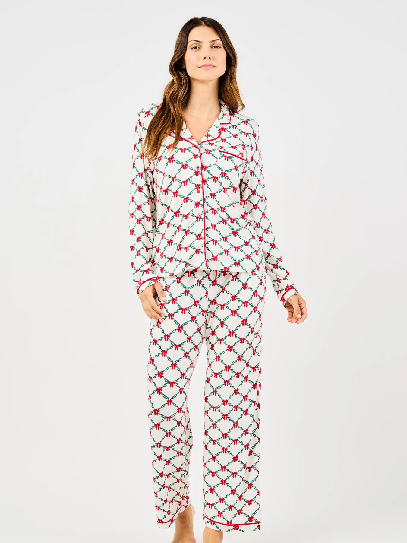Mary Square Charlotte Pajamas - Lattice Garland
