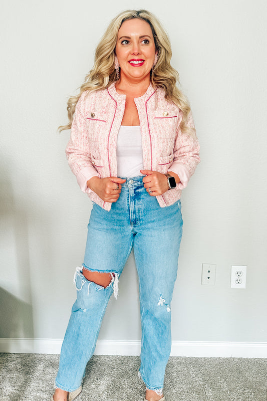Pink Parlor Tweed Jacket