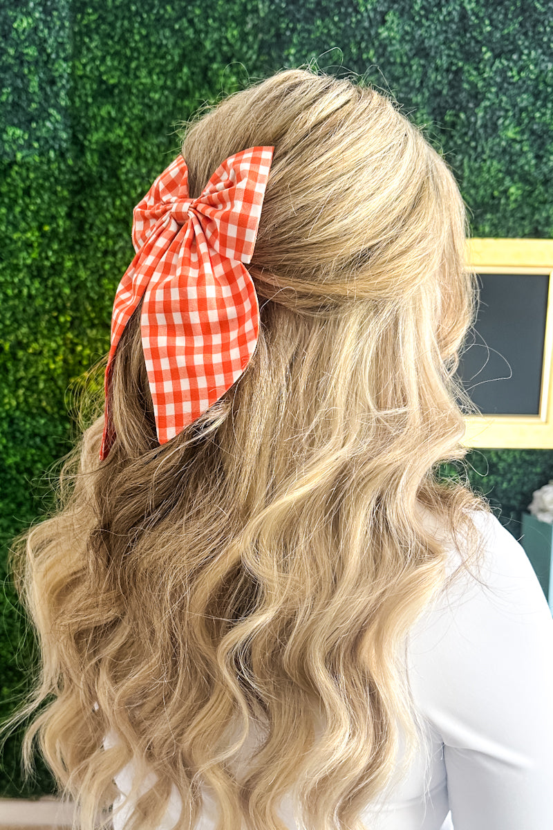 Gingham Gameday Bows - Multiple Colors