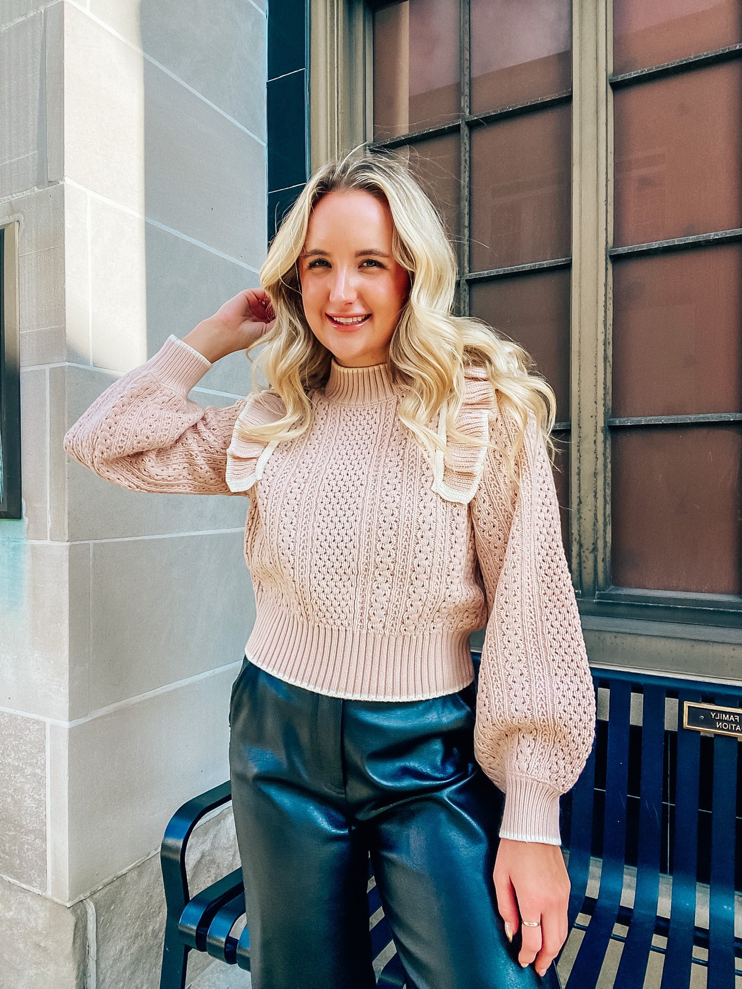 "Something Sweet" Ruffled Sweater
