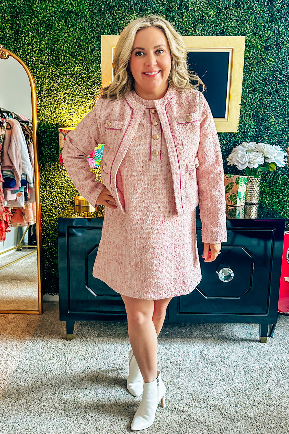 Pink Parlor Tweed Jacket