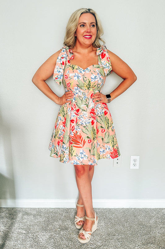 Mai Tai Tropical Sweetheart Mini Dress