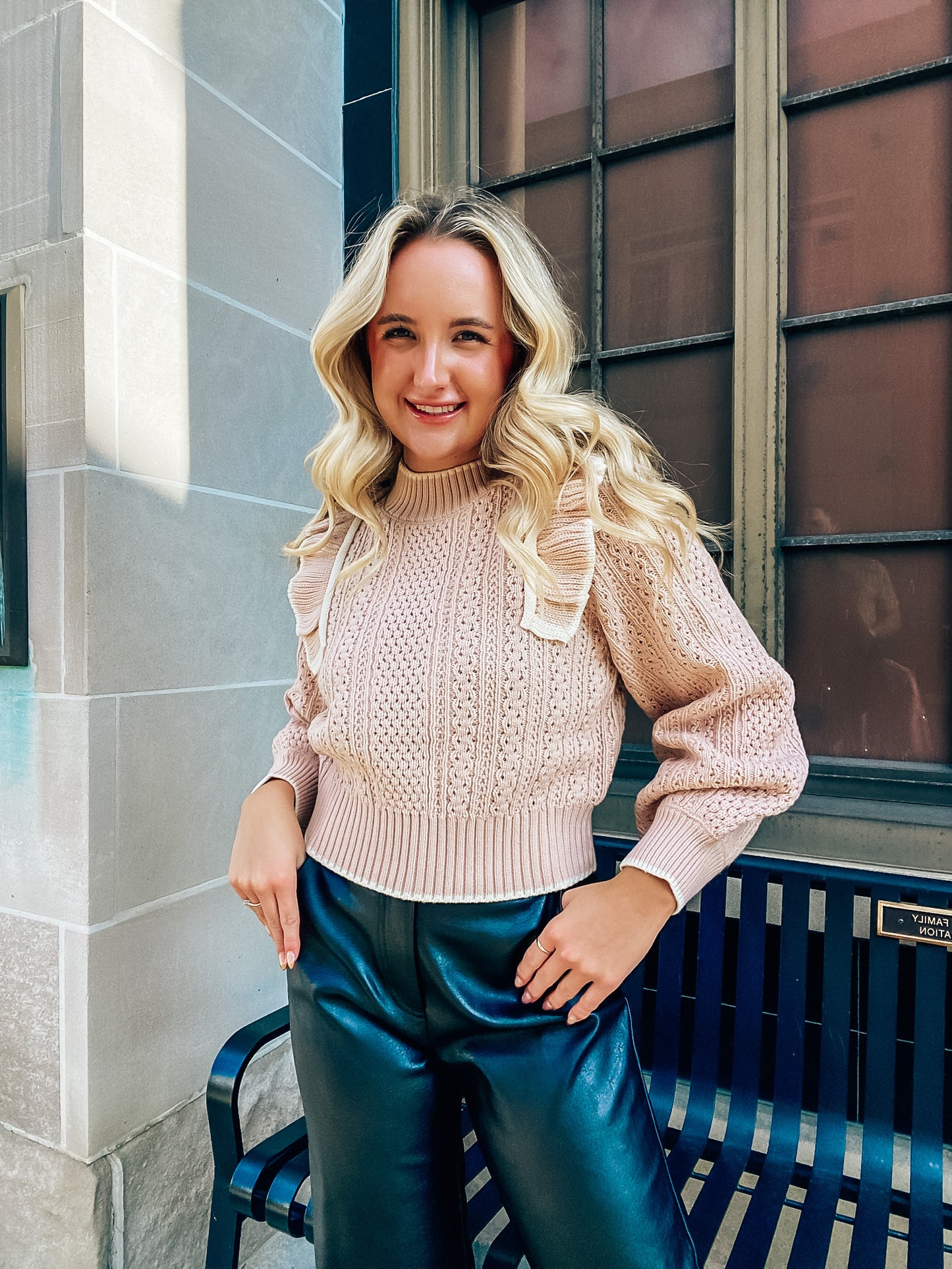"Something Sweet" Ruffled Sweater
