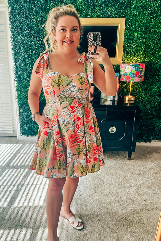 Mai Tai Tropical Sweetheart Dress
