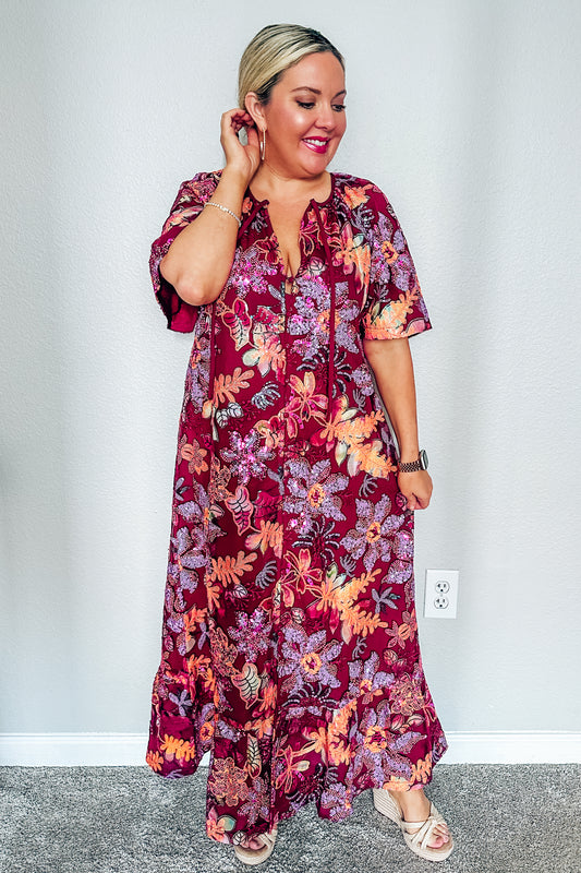 Grayson & Main Delta Caftan - Autumn