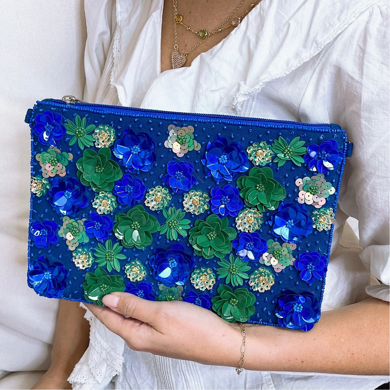 Blue "Margarita" Clutch