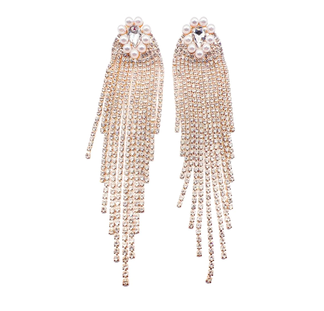 Raining Glitz Gold Earrings