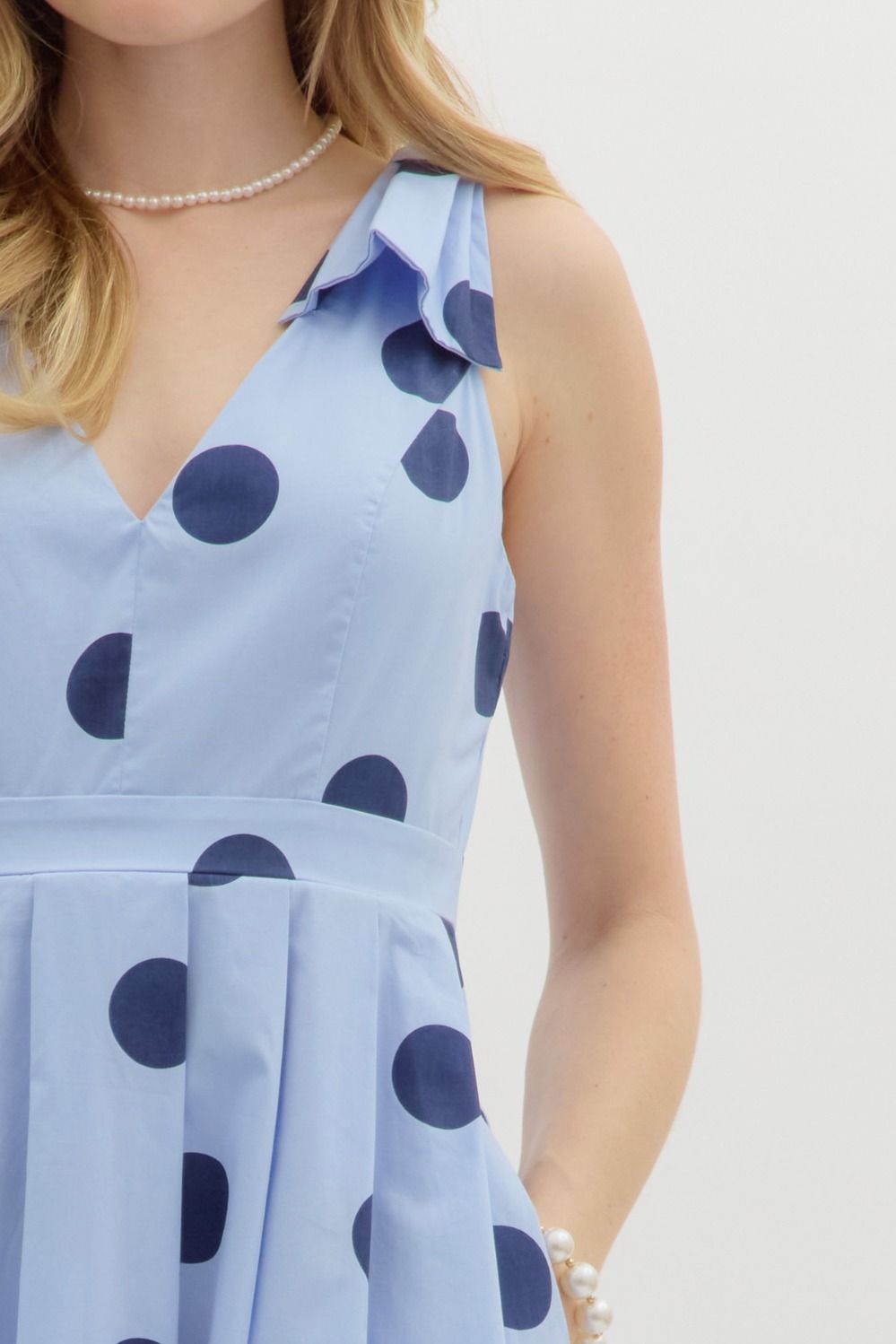 Poppy Polka Dot A-Line Dress