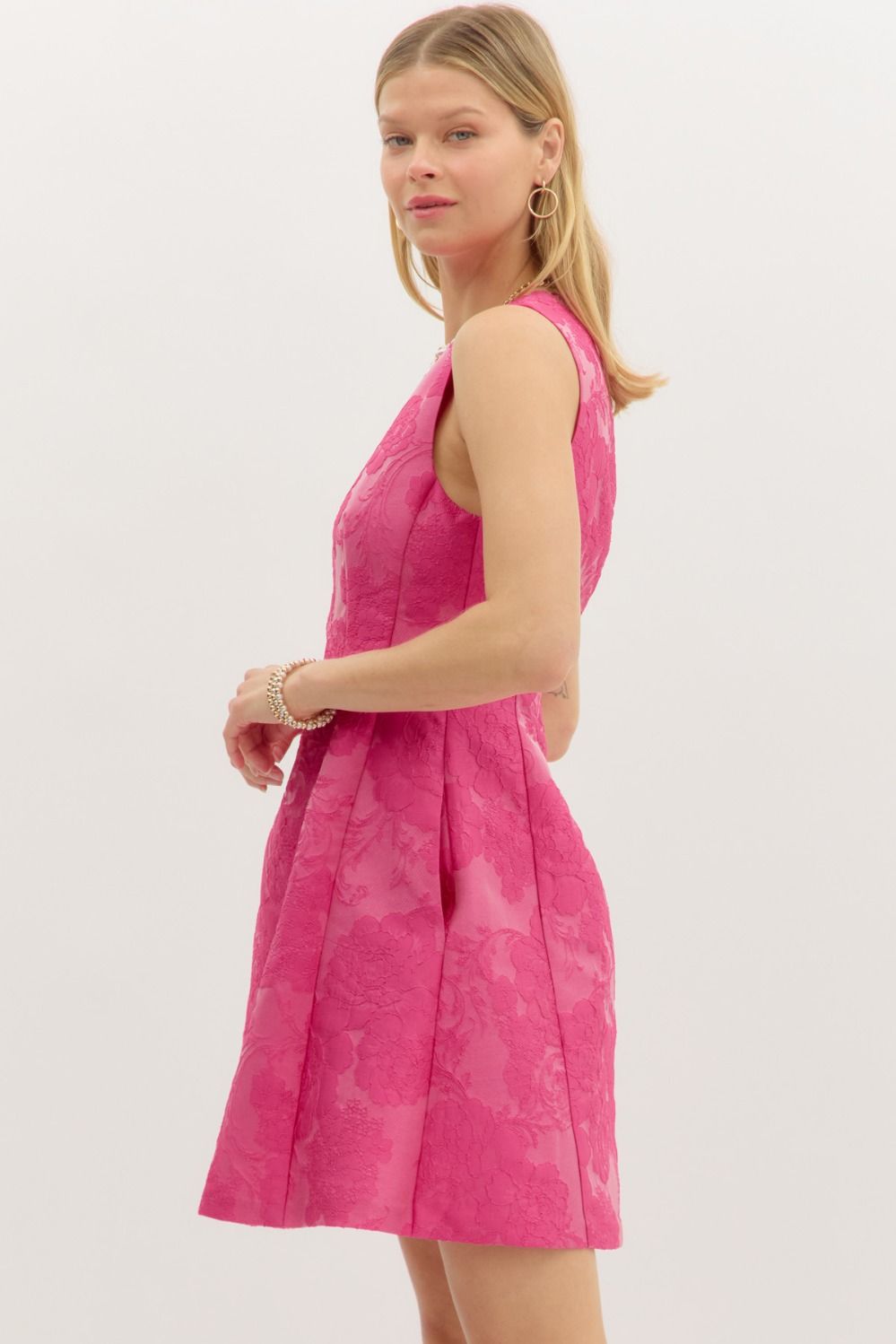 Charlotte Pink Floral Dress