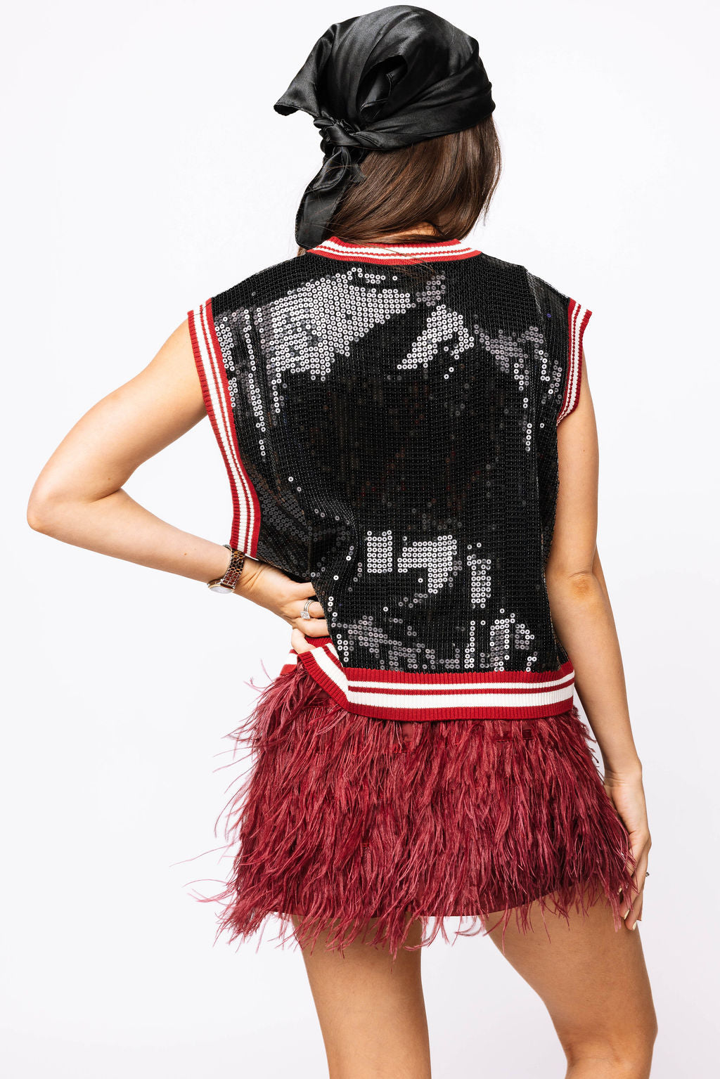 Queen of Sparkles USC Full Sequin Mascot Tank