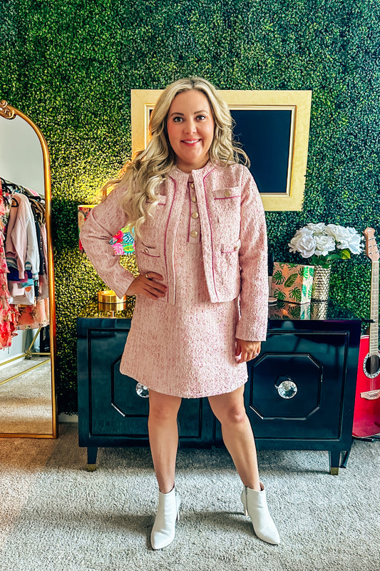 Pink Parlor Tweed Jacket