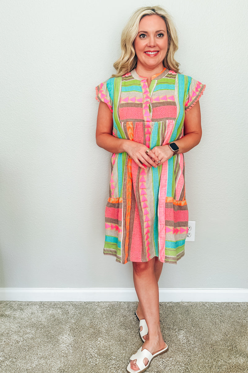 The Sedona Sunset Boho Dress