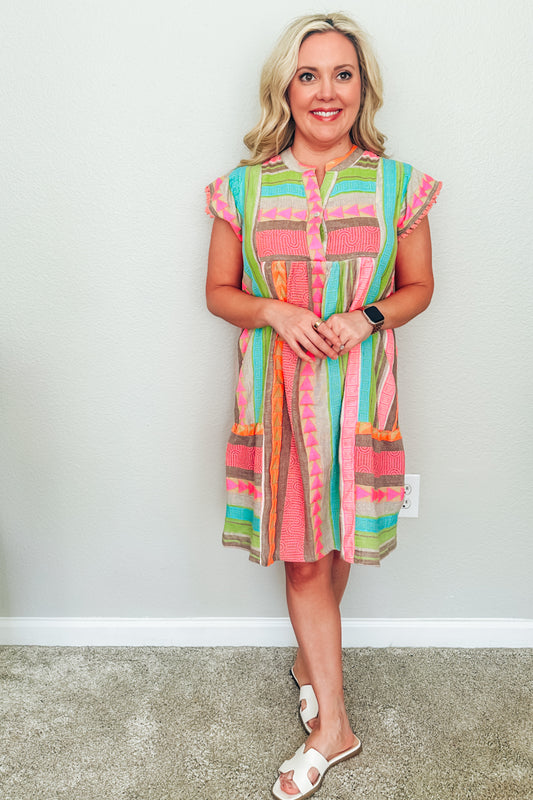 The Sedona Sunset Boho Dress
