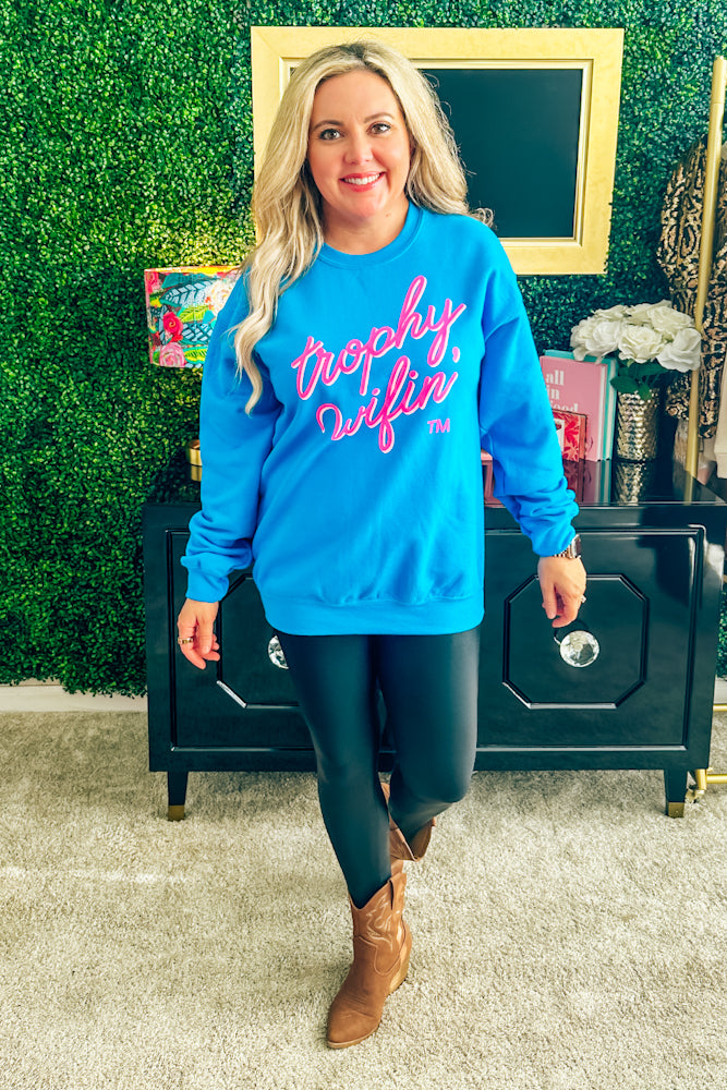 Tophy Wifin' Sweatshirt - Malibu Blue