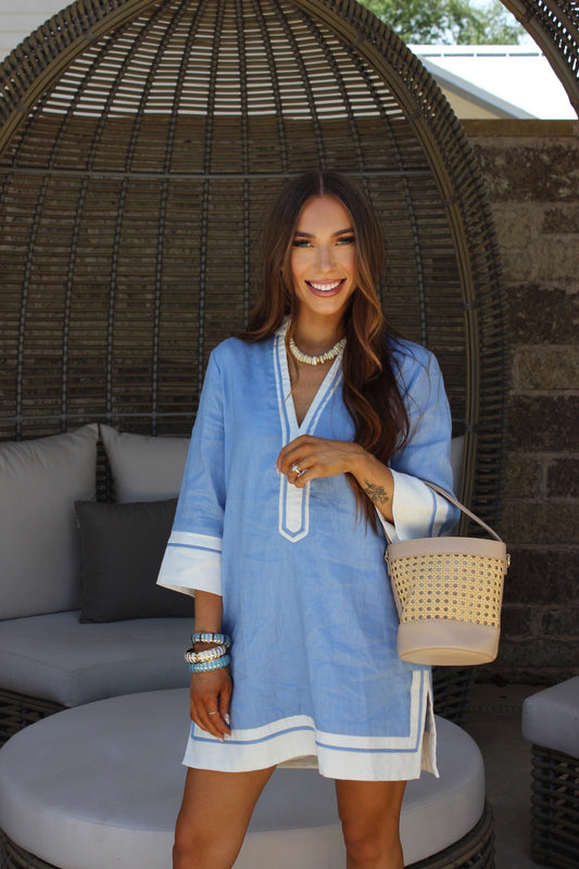BuddyLove Harper Baby Blue Mini Dress