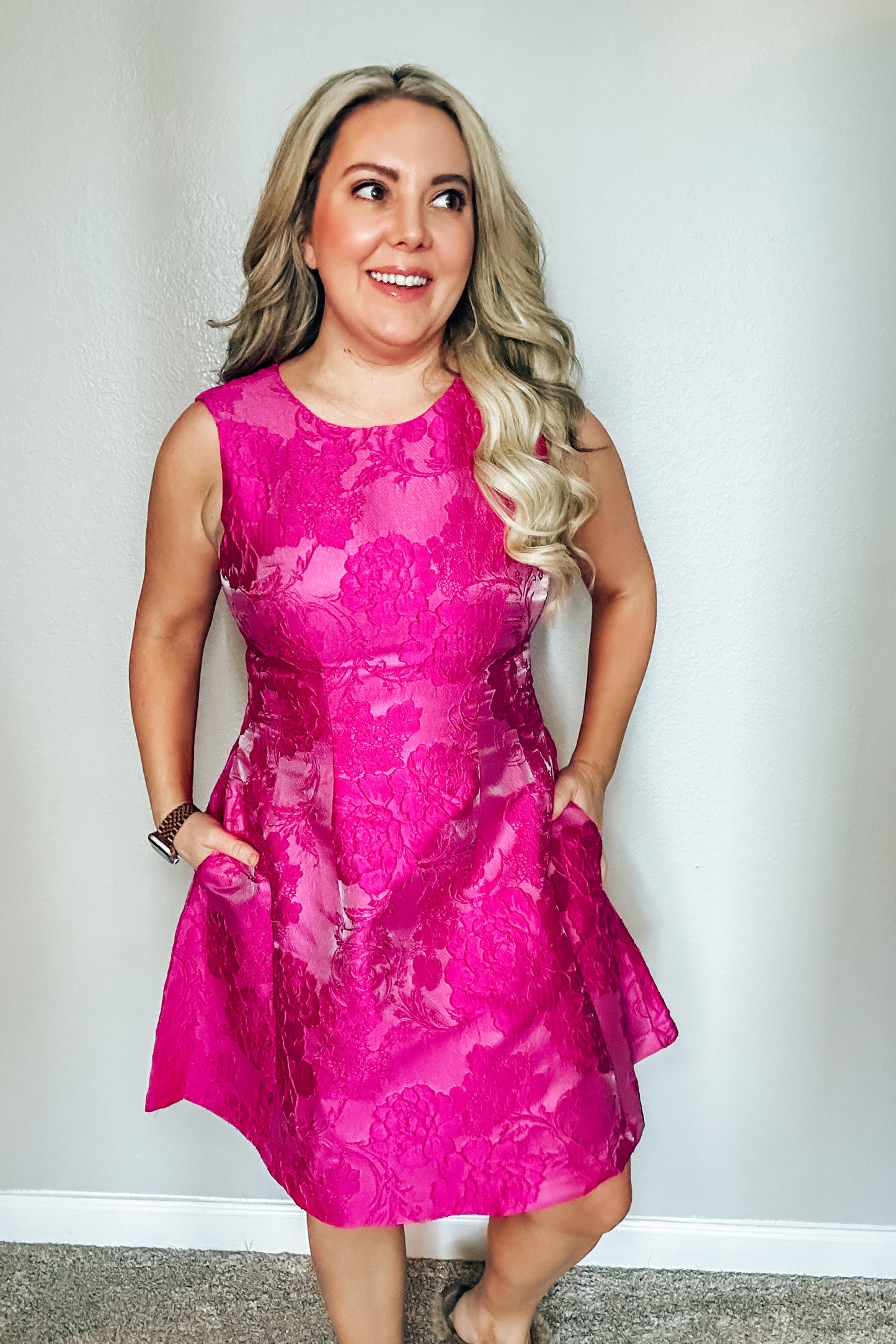 Charlotte Pink Floral Dress