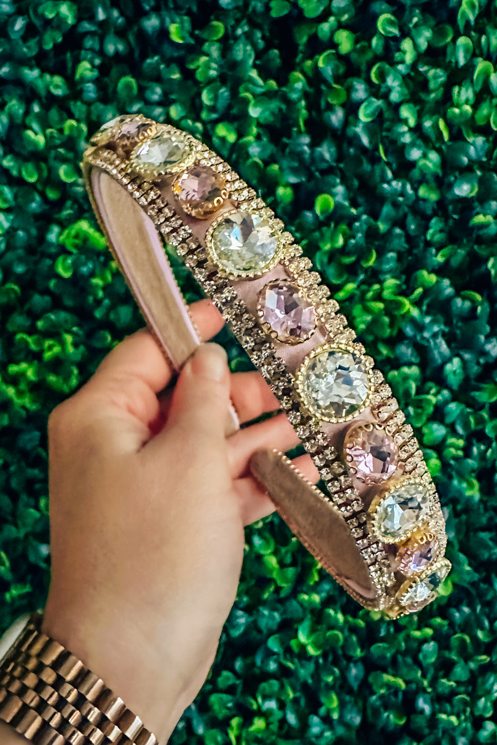 Pink Champagne Skinny Headband