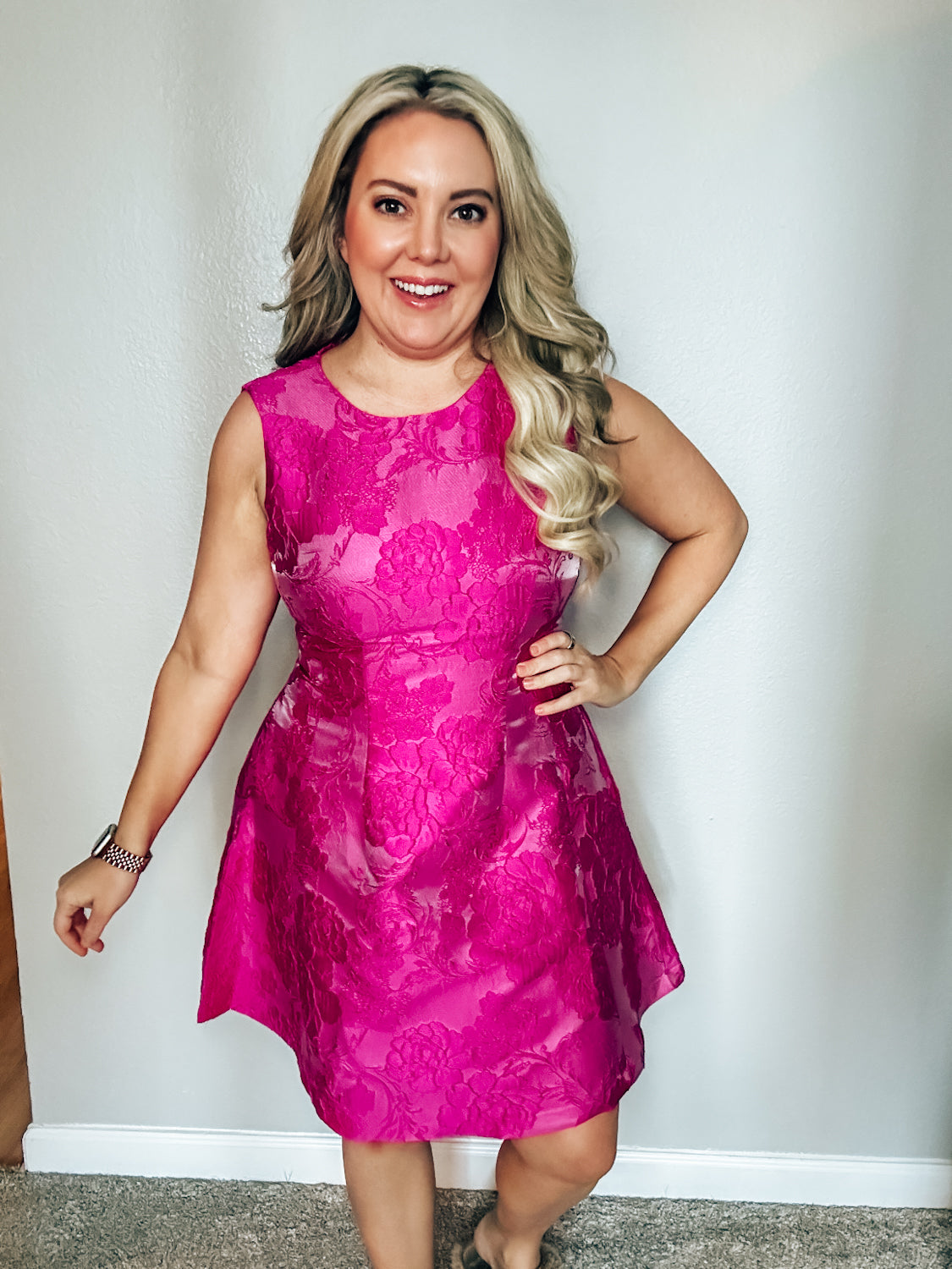 Charlotte Pink Floral Dress