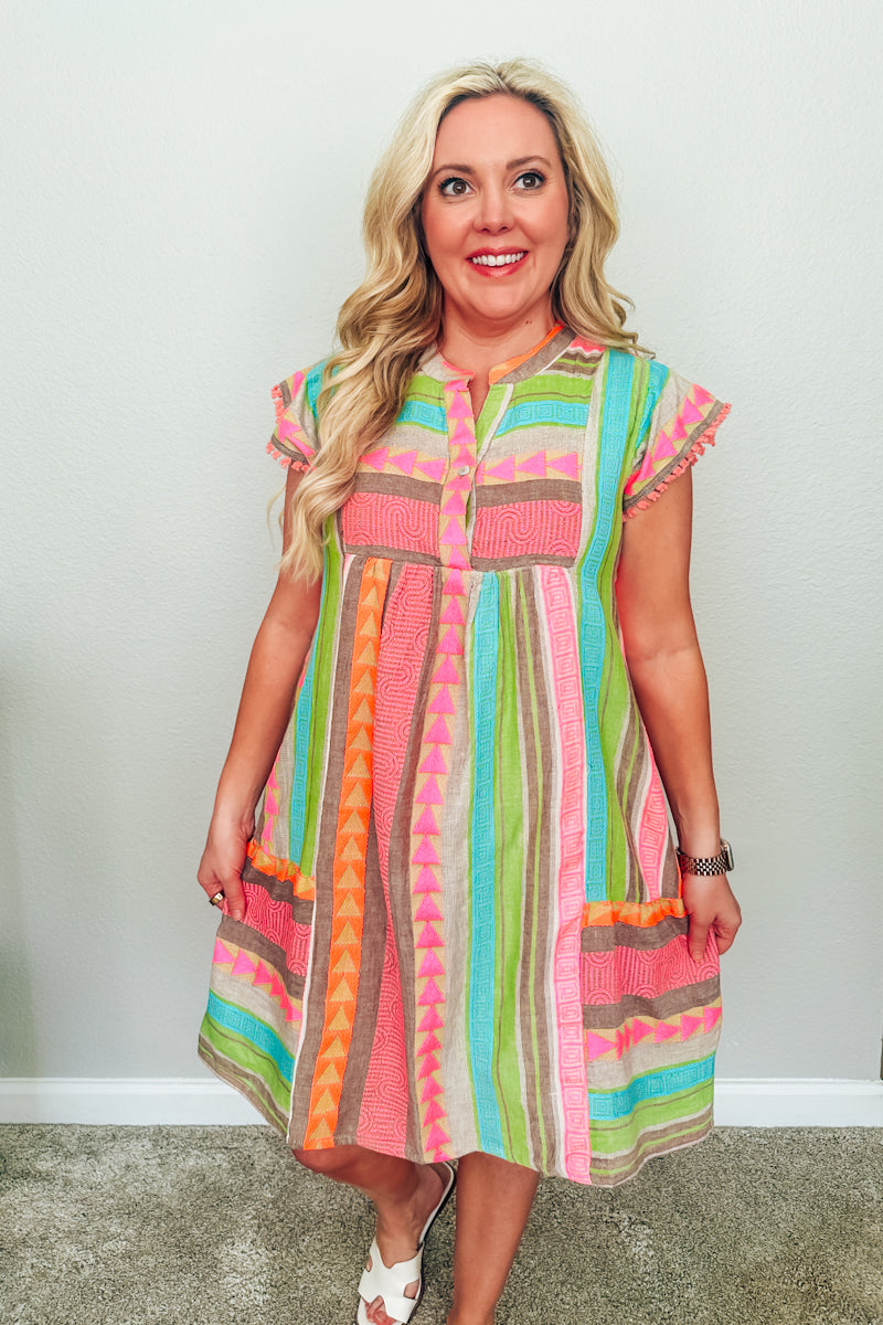 The Sedona Sunset Boho Dress