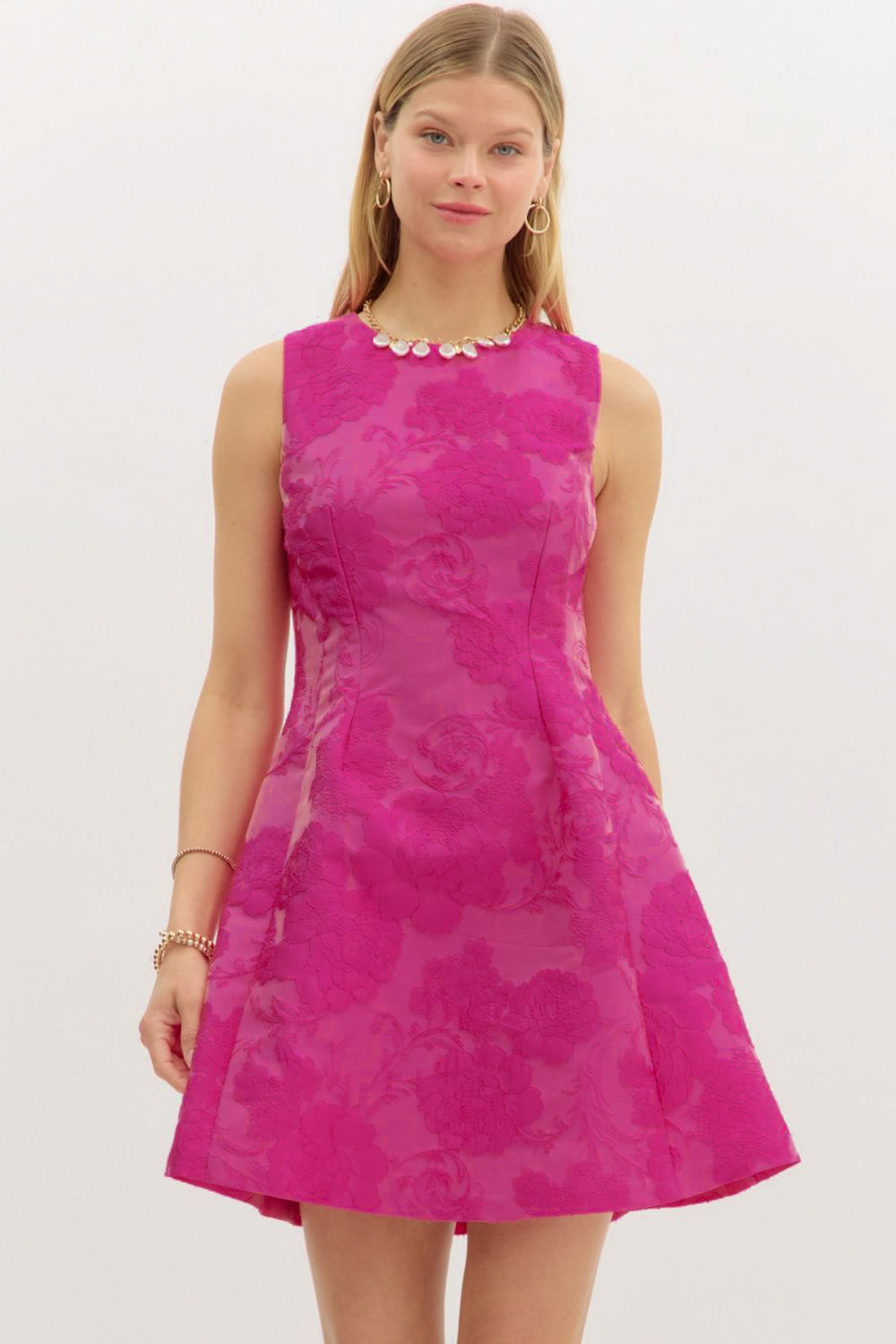 Charlotte Pink Floral Dress