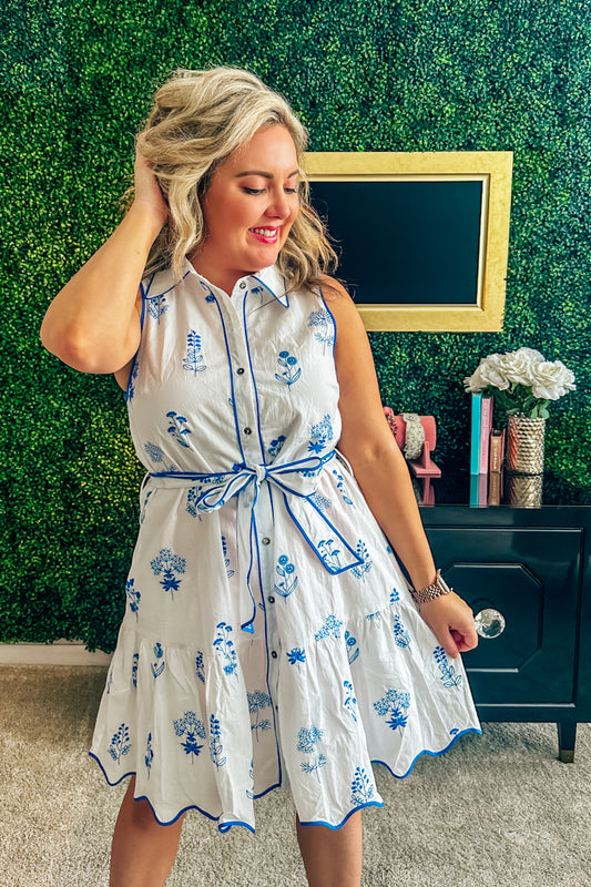 Bluebonnet Sleeveless Dress