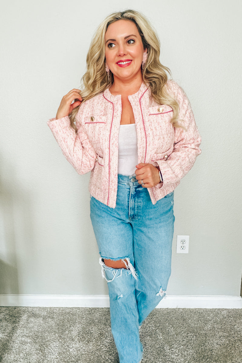 Pink Parlor Tweed Jacket