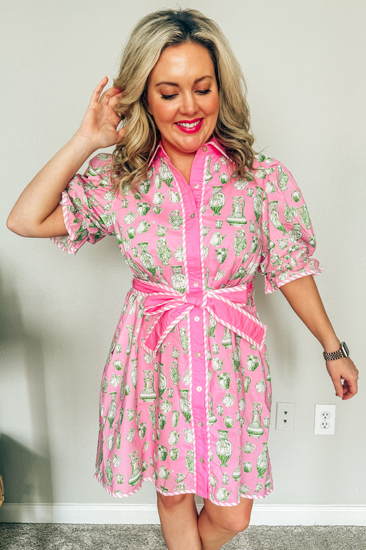 The Porch Party Puff-Sleeve Dress