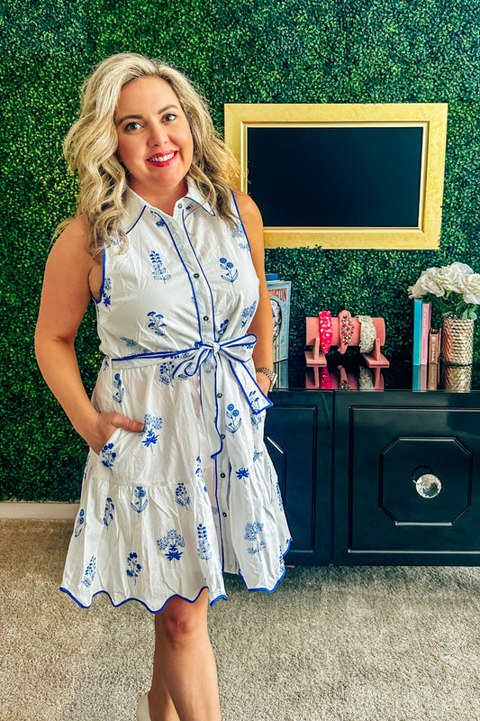 Bluebonnet Sleeveless Dress