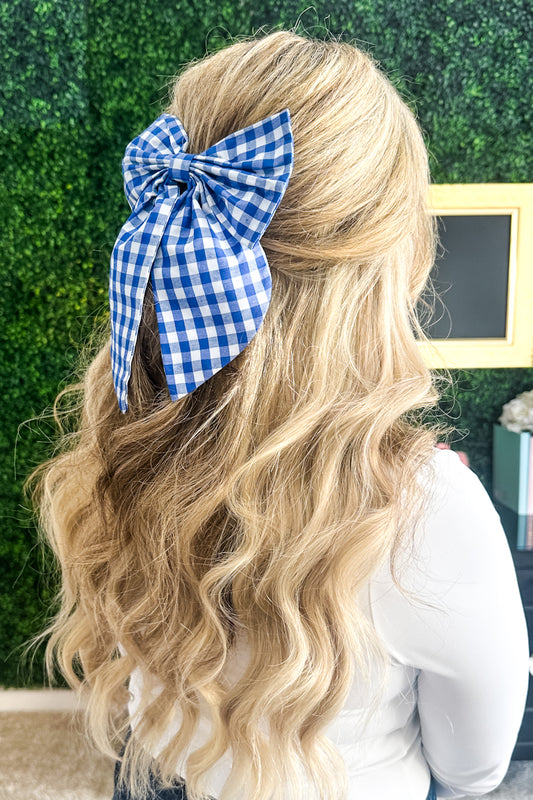 Gingham Gameday Bows - Multiple Colors