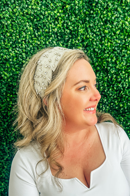 "Serena" Silver Headband