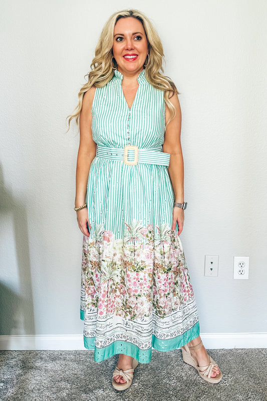 The Riviera Postcard Midi Dress