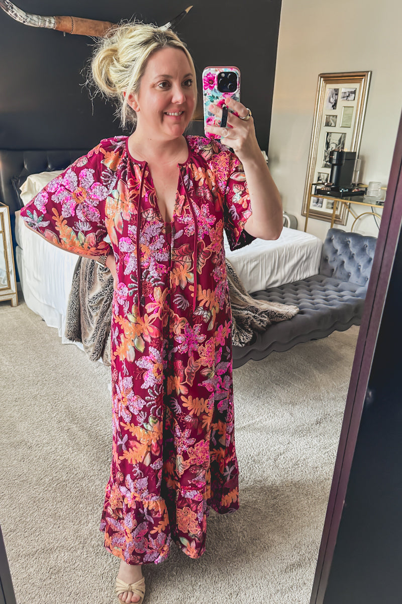 Grayson & Main Delta Caftan in Autumn - Pre-Order