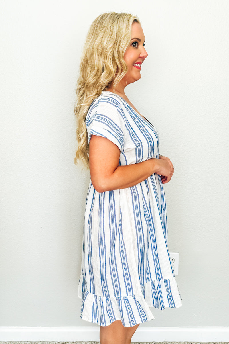 Nantucket Striped Day Dress
