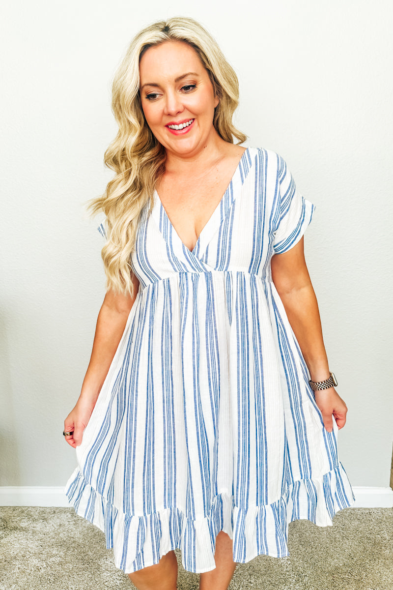 Nantucket Striped Day Dress