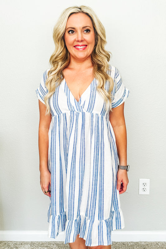 Nantucket Striped Day Dress