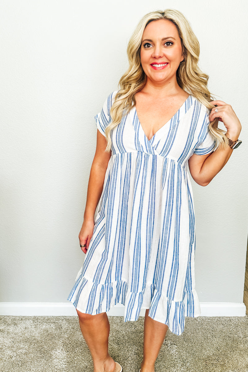 Nantucket Striped Day Dress