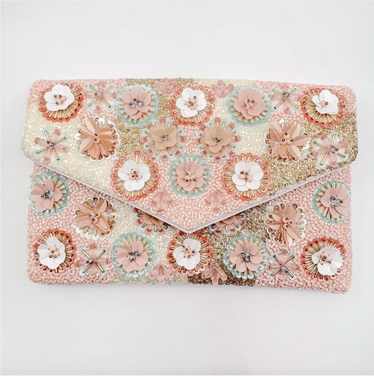 "Bellini" Floral Clutch