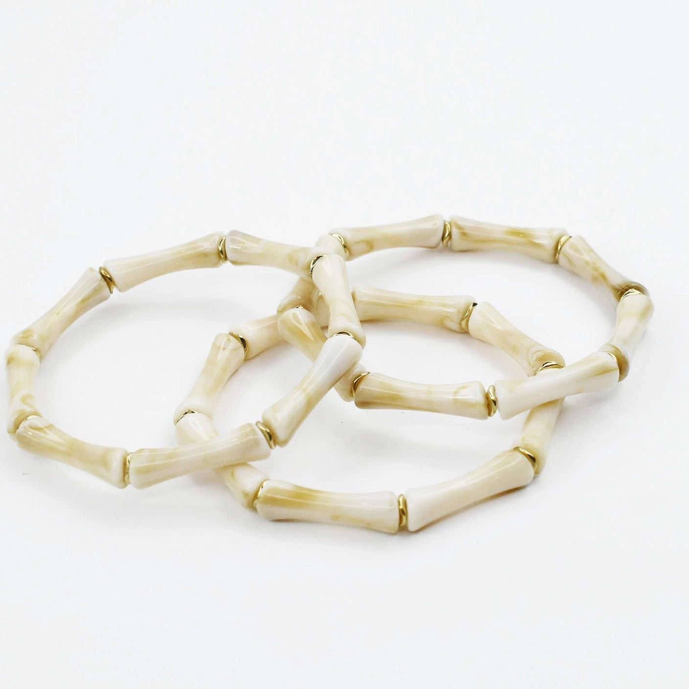 Bamboo Luxe Bangle - Cream