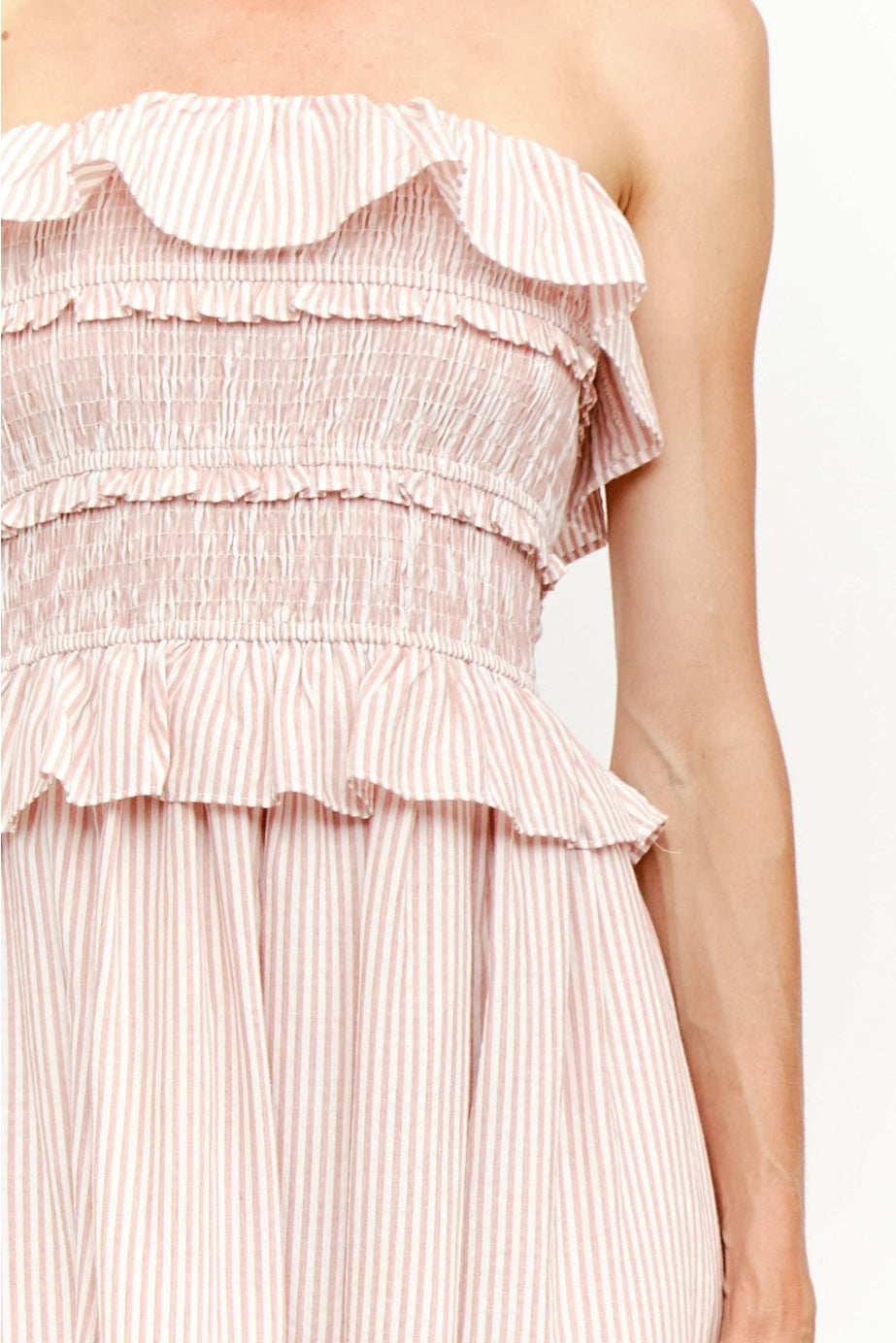 Blushing Boardwalk Stripe Dress